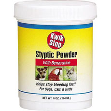 Styptic powder AKA Kwik Stop